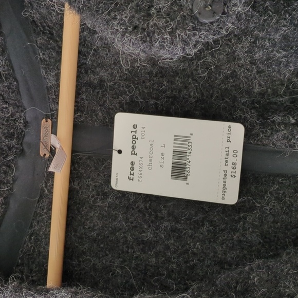 Free people Stand and Deliver sleeveless Oversized swing cape wool alpaca mix - Picture 8 of 12